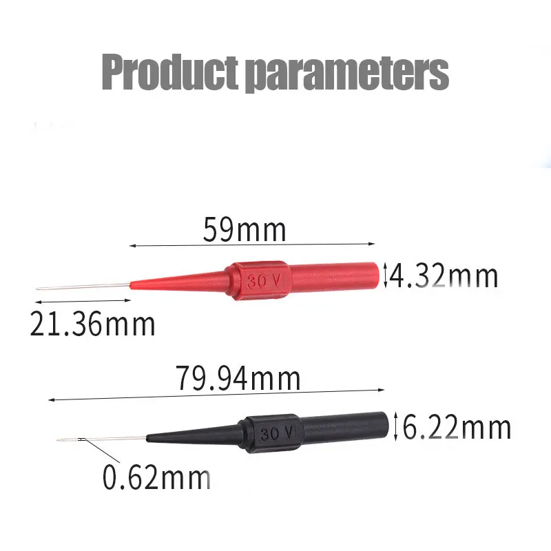 30V Đầu Tàu Thăm Dò Công Cụ Chẩn Đoán Tự Động Đồng Hồ Đo Vạn Năng Thử Dẫn Extention Lưng Kim Xỏ Mũi Tàu Thăm Dò Dụng Cụ Cơ Khí