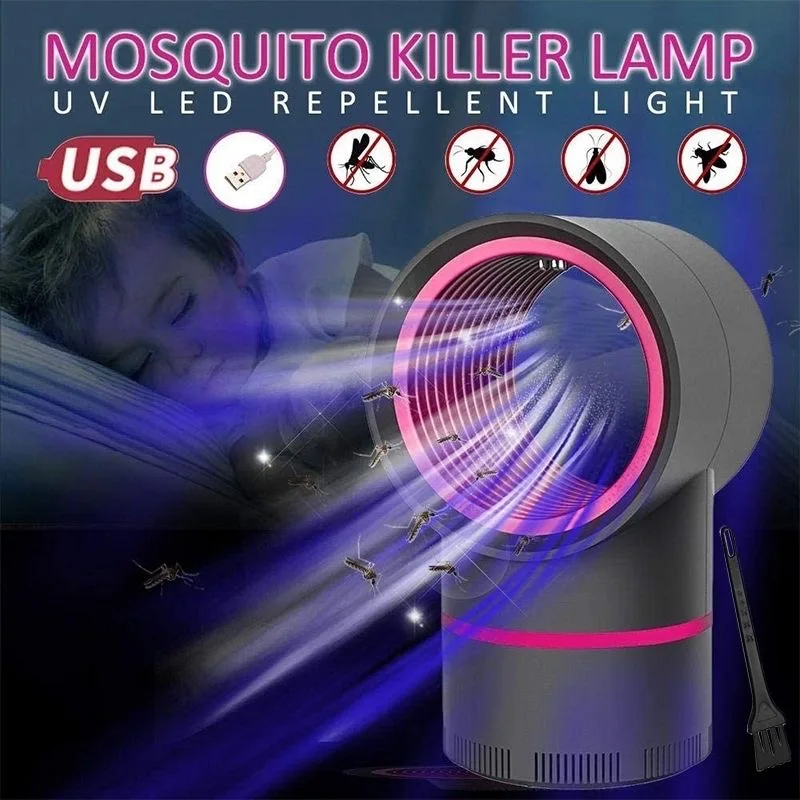 Lámpara antimosquitos, trampa eléctrica para moscas, mata insectos, lámpara enchufada por USB, lámpara antimosquitos silenciosa portátil para exteriores, insecto