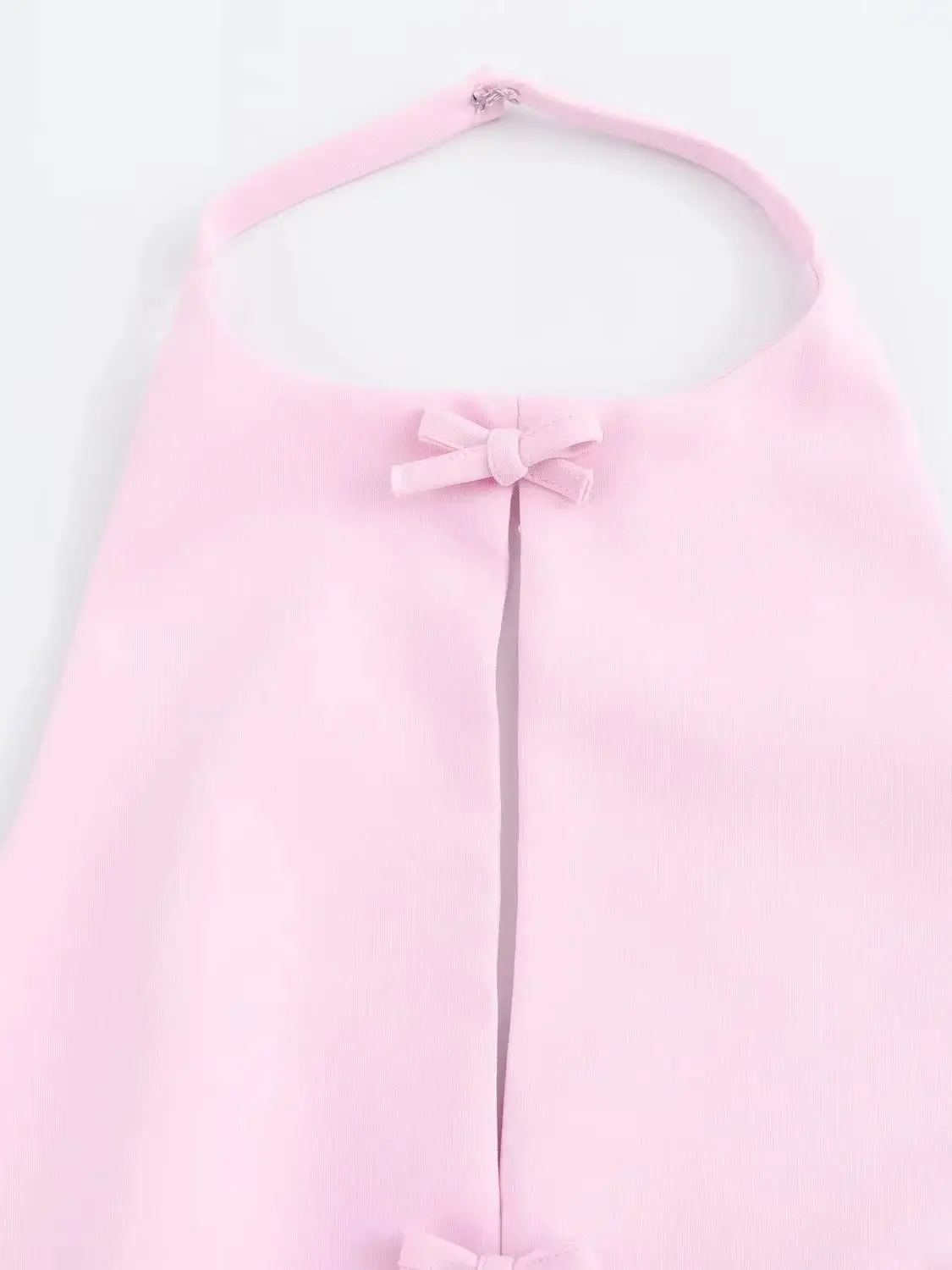 XNWMNZ-Top con cuello halter y lazos para mujer, Top versátil con espalda descubierta y recortes, moda 2024