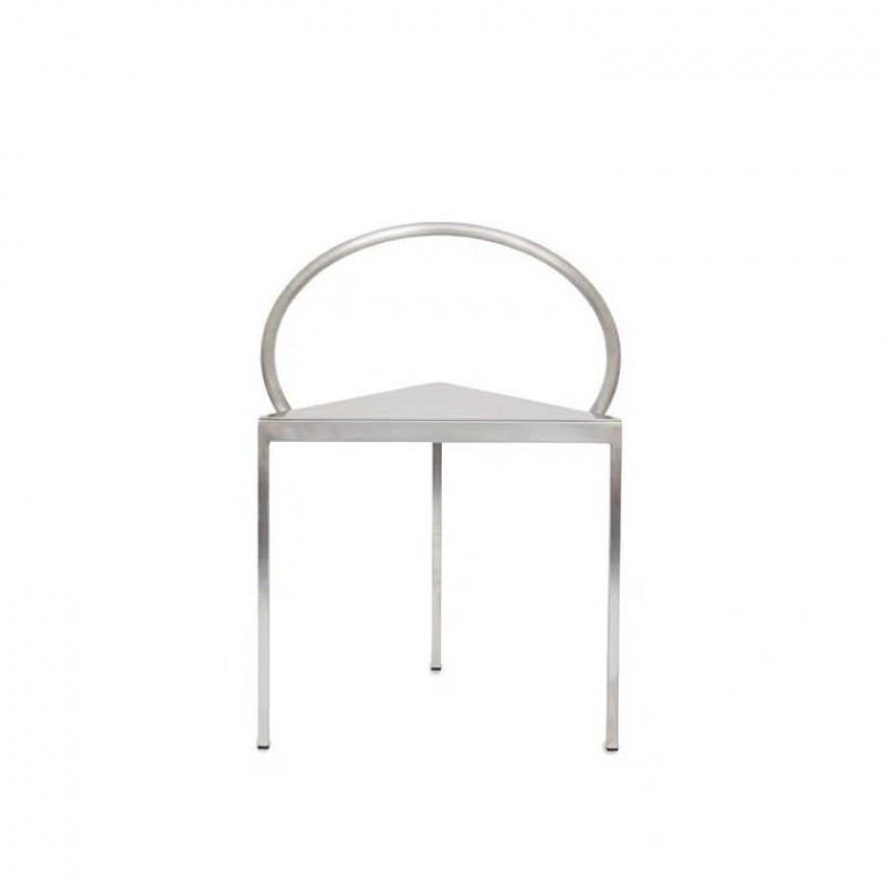 Silla de celebridades Ins Simple moderna, personalidad, triángulo, círculo de Metal, taburete, arte interior, silla de comedor B & B creativo