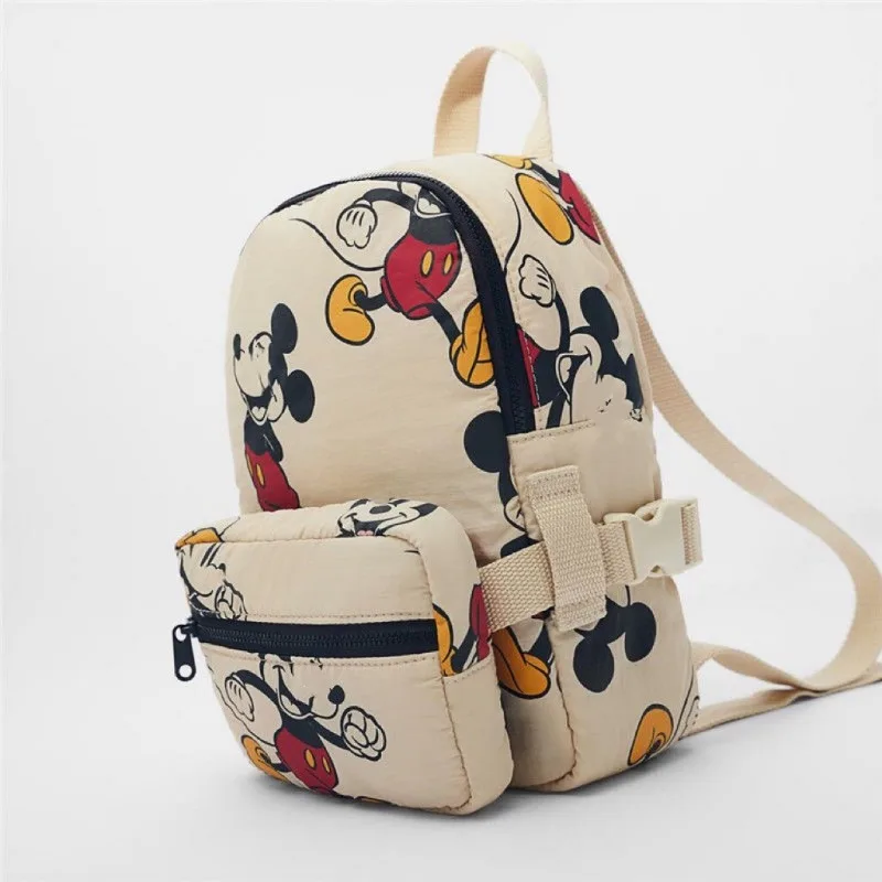 Disney Fashionable Mickey Mouse Pattern Children's School Bag Cute Mickey Print Lightweight Backpack