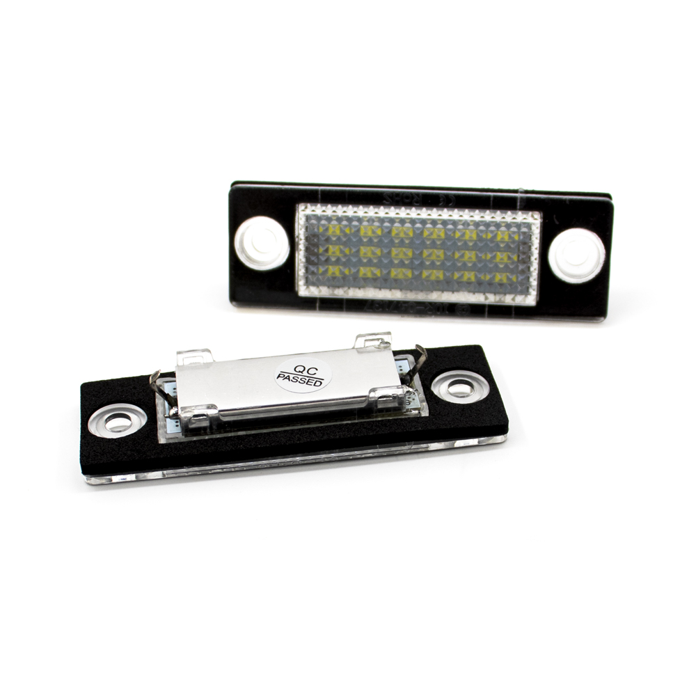 2pcs LED Number License Plate Light Lamp 3B5998026 For VW Passat B5.5 B6 Caddy MK3 Golf Transporter Skoda T5 T6 Touran Jetta