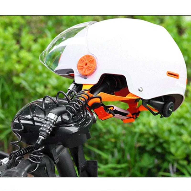 ポータブル自転車パスワードロック耐久性のある鋼線ヘルメットロックマウンテンバイクバックパックロック盗難防止 MTB ロックサイクリング部品