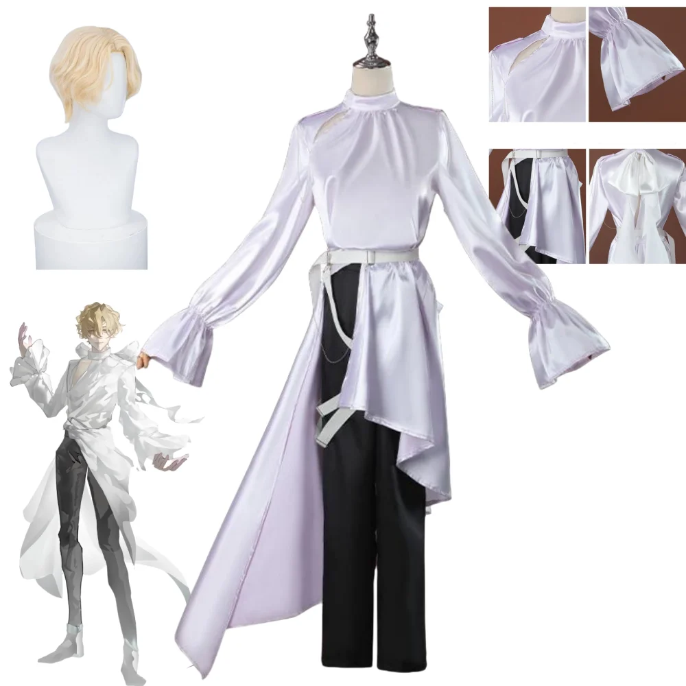 Luka Cosplay Costume Anime Alien Stage Luka Cosplay Costume light yellow short hair Synthetic Wig