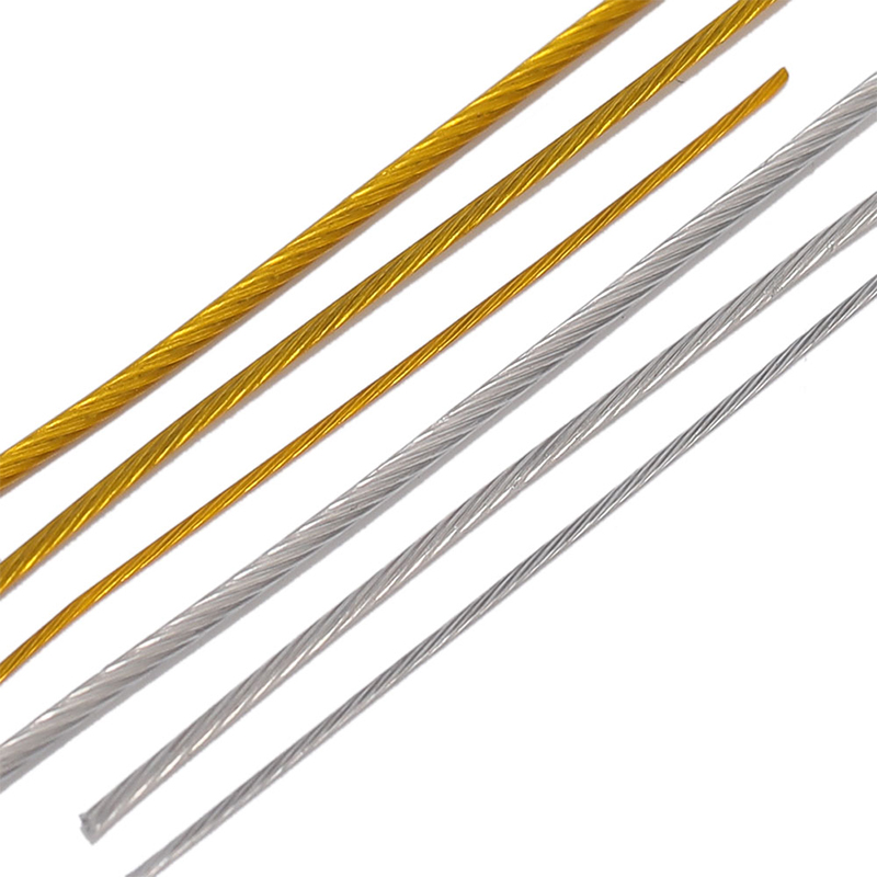 Alambre de acero inoxidable de 0,3-1mm, cuerda para abalorios, hilo de pesca para DIY, collar, pulseras, accesorios para hacer joyas