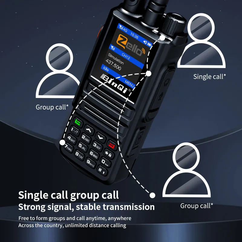 889Plus Walkie Talkie dual-mode Zello 4g Radio +10W Vhf (Uhf) con scheda SIM Bluetooth Radio bidirezionale a lungo raggio