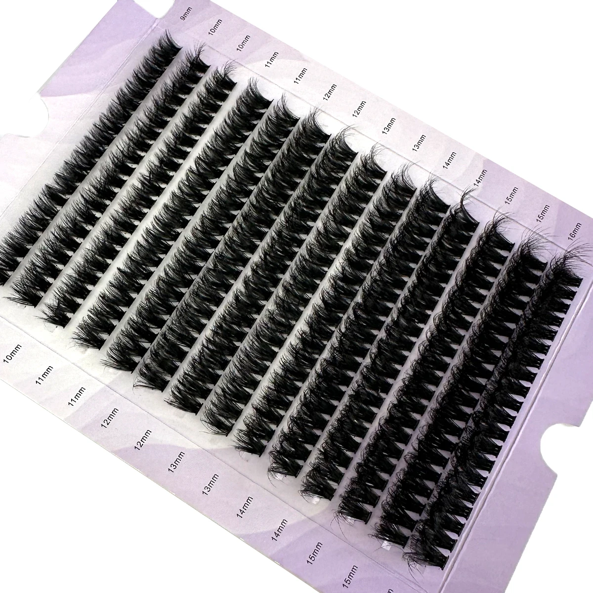 HBZGTLAD 14 Rows 5D Fluffy Cluster Lashes 60D/80D/100D Thick Eyelash D/DD Curl 9-16mm Mix Individual Lashes DIY Lash Extensions