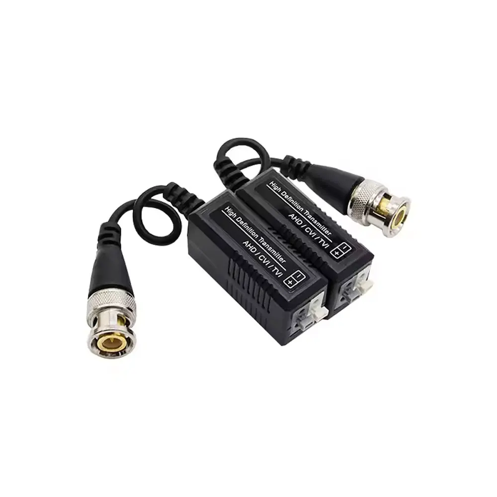 4 Uds (2 pares) AHD/CVI/TVI Twisted BNC vídeo CCTV Balun transceptores pasivos UTP Balun BNC Cat5 CCTV UTP Video Balun
