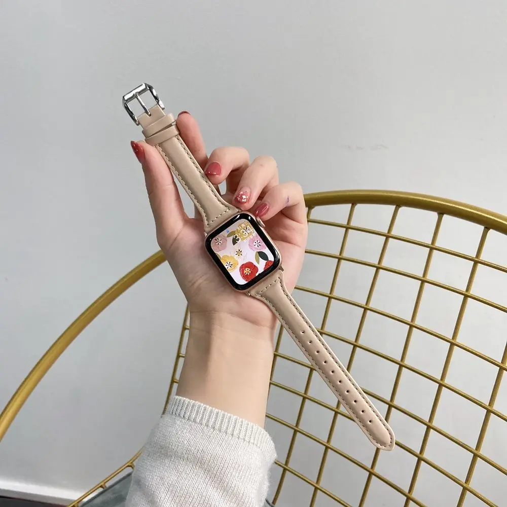 Apple Watch用スリムレザーストラップ,超2, 49mm, 41mm, 45mm, 38mm, 42mm,リストブレスレット,iwatch se,6,5,4 40mm、44mm