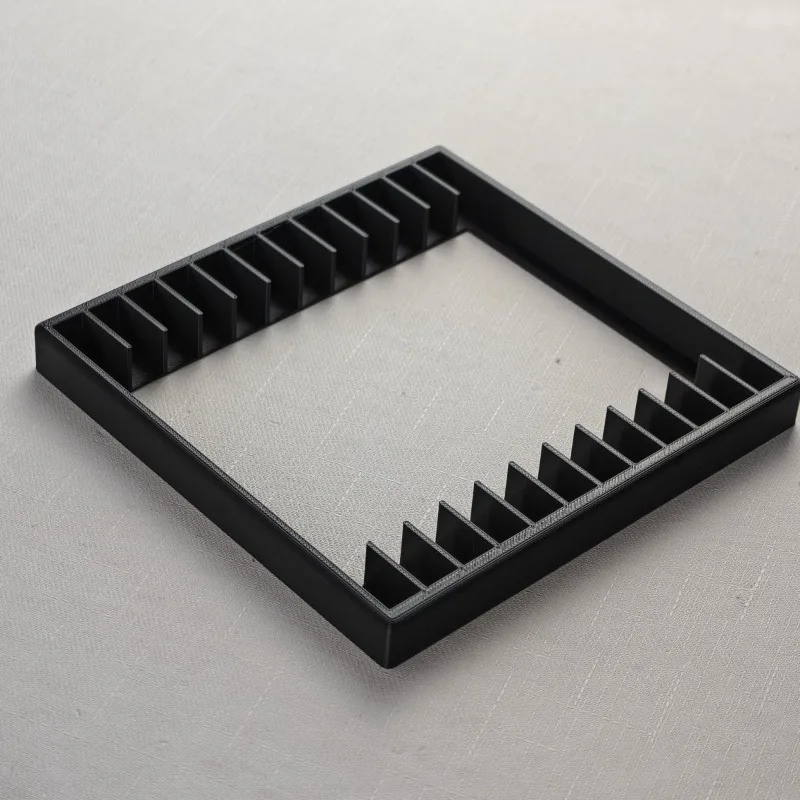 CD shaped disc storage rack 12 compartments desktop organizer simple minimal custom CD DVD holder