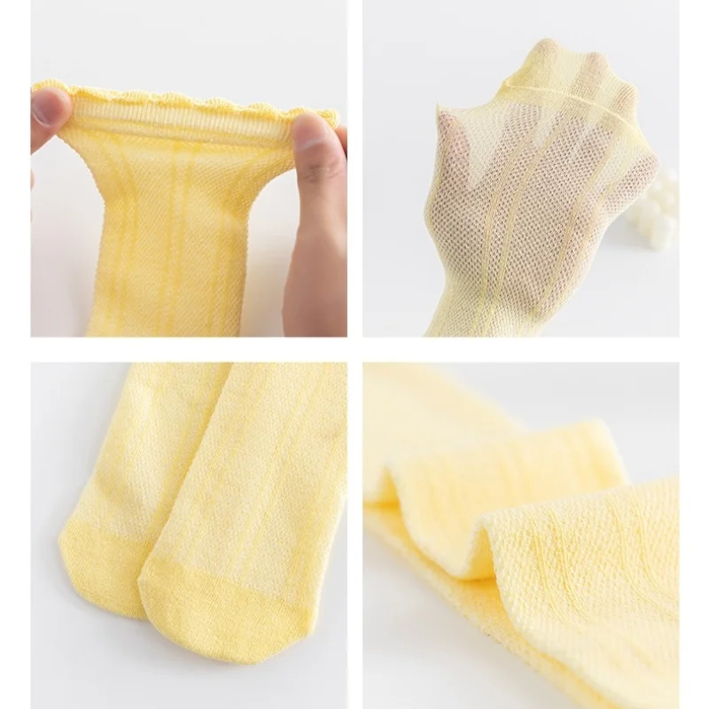 Kinder Mädchen Hohe Lange Socken Prinzessin Mesh Schule Frühling Sommer Kinder Strümpfe
