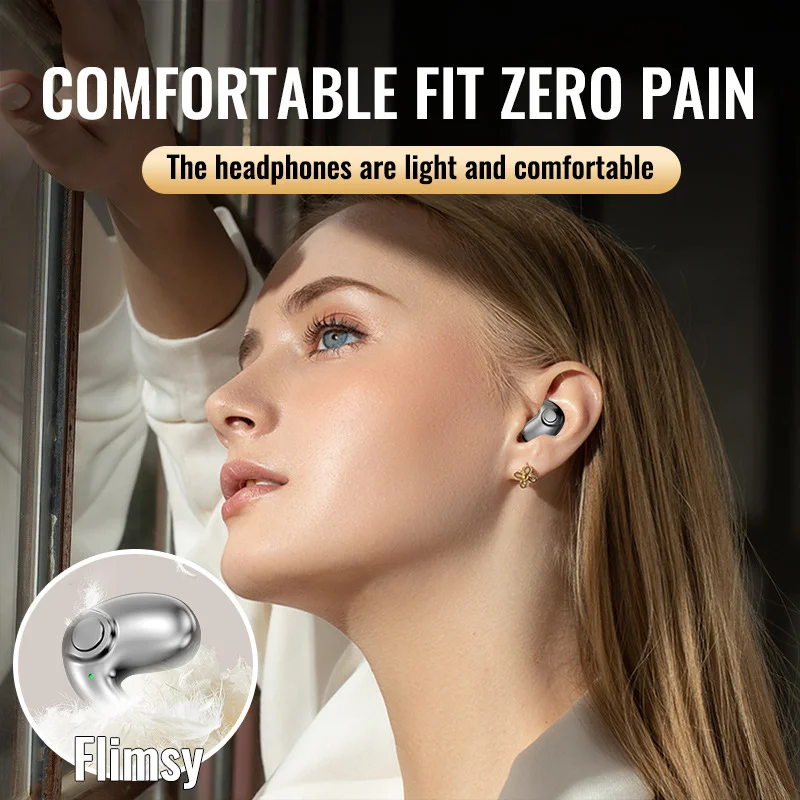 Xiaomi-auriculares invisibles para dormir, cascos pequeños con cancelación de ruido, inalámbricos, deportivos, estéreo, Bluetooth 5,3