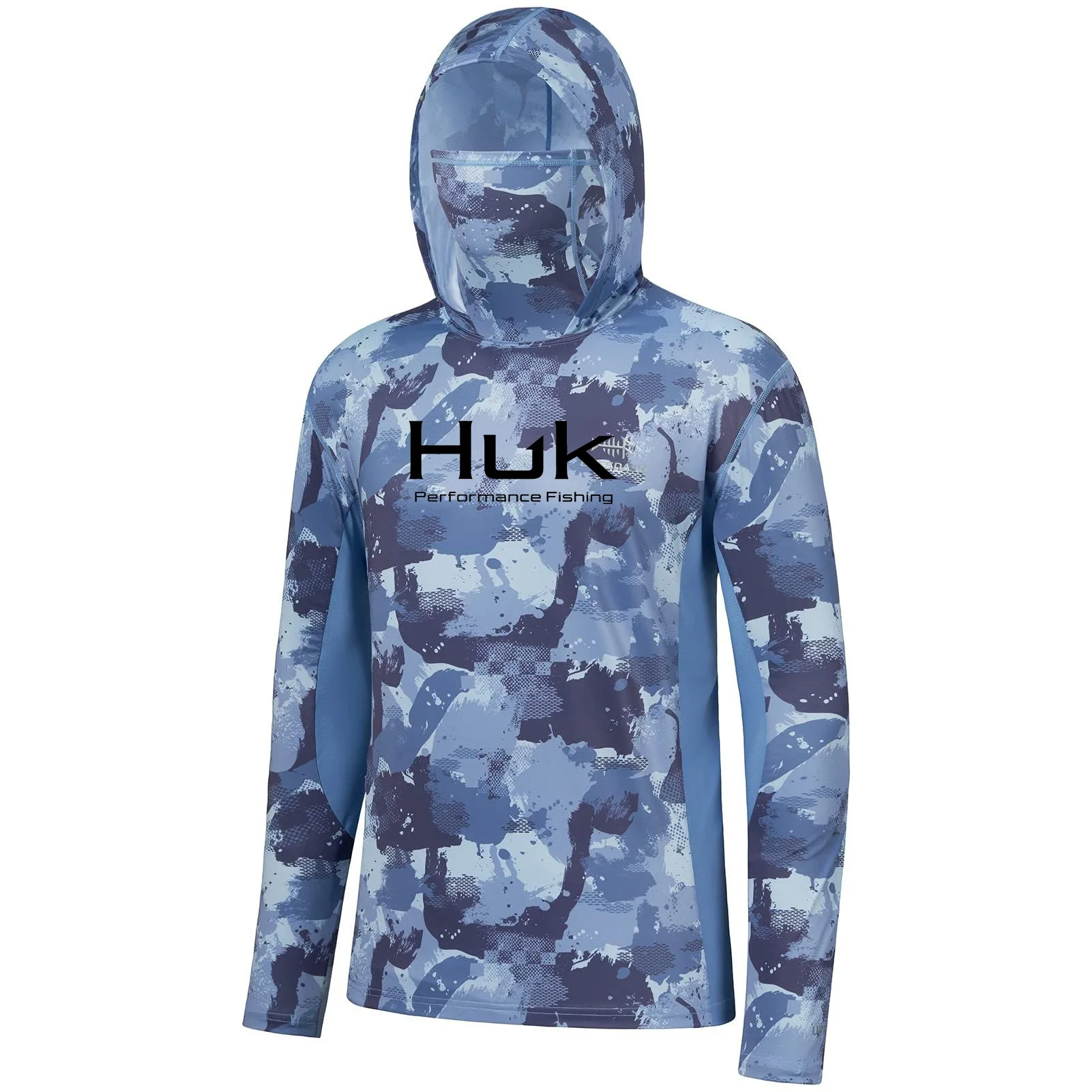 Sudadera con capucha De pesca para hombre, Sudadera con capucha con protección UV De pesca, ropa De Pesca, top con capucha, gris y blanco