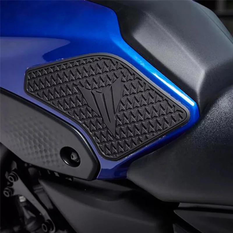 Novo para yamaha MT-07 mt07 mt 07 2021 2023 2022 almofadas do tanque de combustível lateral protetor adesivos decalque gás joelho aderência almofada de tração adesivo