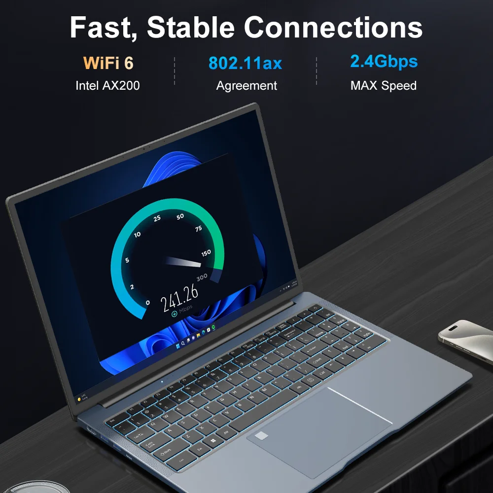 Laptop do gier Ninkear N16 PRO, procesor Intel i7-13620H z 13. generacji, WiFi 6, ekran 16-calowy 2.5K IPS 120Hz, komputer biurowy, notebook