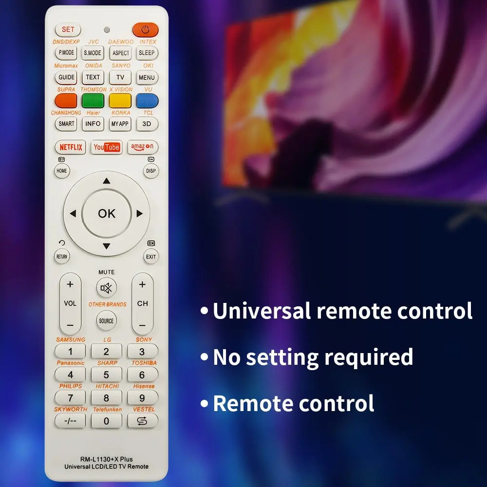 Controle remoto universal de substituição RM-L1130 + X para televisão TV RM-L113 + 12 RM-L1130 + 8