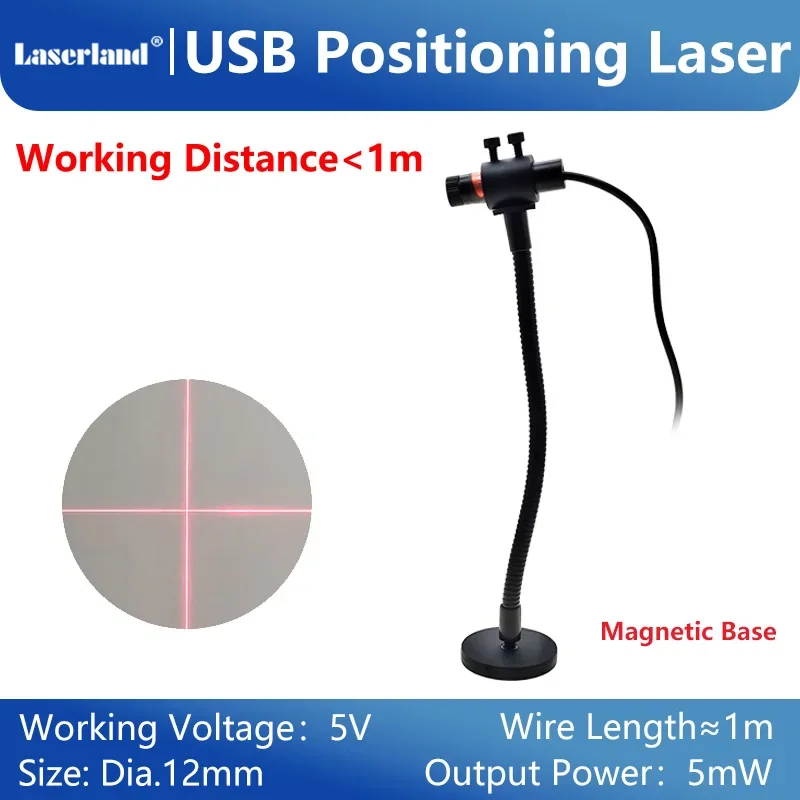 Laser Sewing Guide machine positioning Ling Generation Cross Hair USB connection with magnetic base
