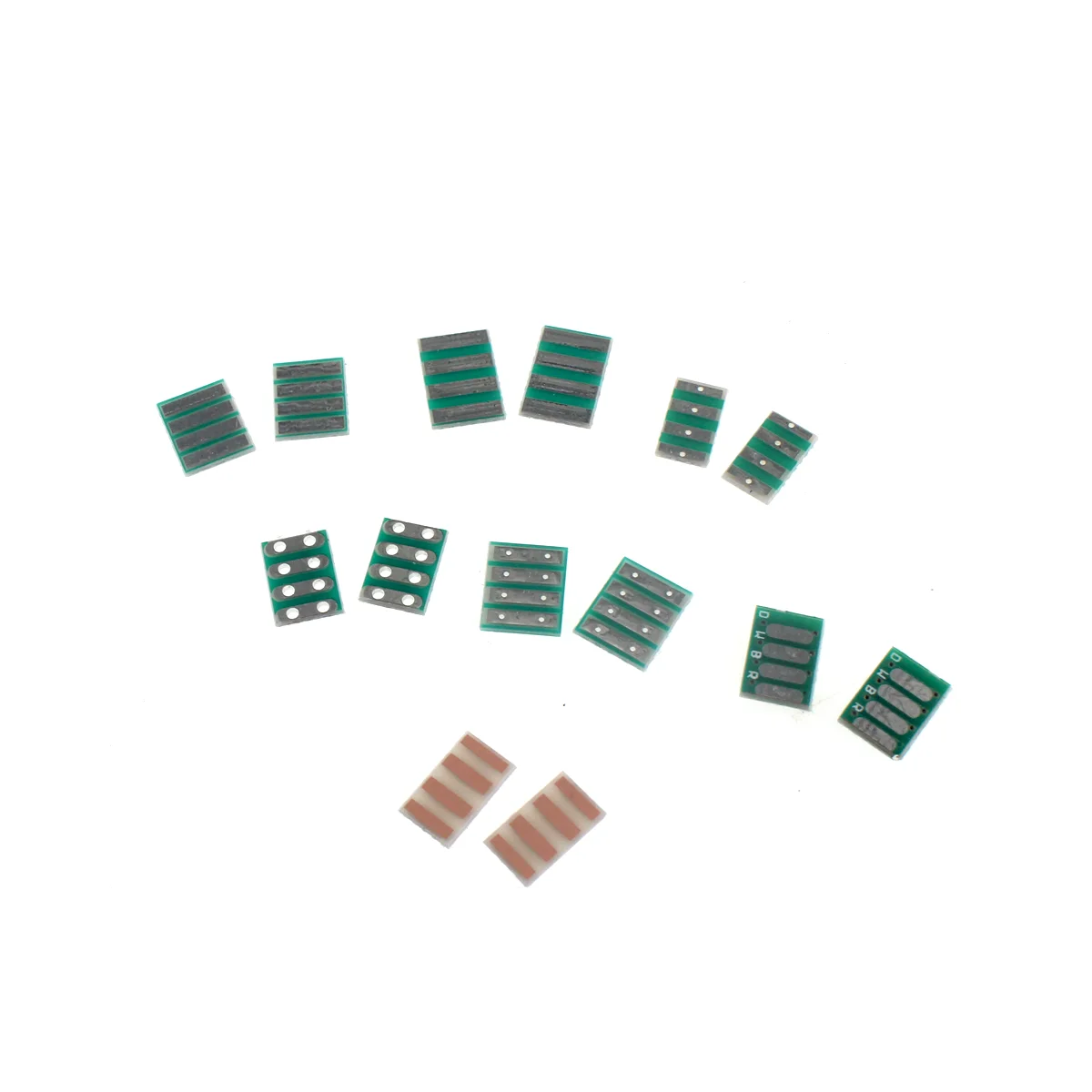 Patch board multifunzionale a quattro fili a doppia faccia da 50 pezzi 6 x11 7 x10 8 x10 8 x12mm MM scheda di prova di conversione PCB
