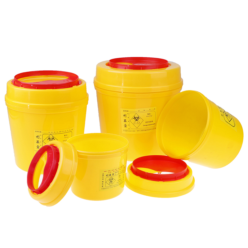Caja de recogida de desechos Biohazard para tatuajes, contenedor de agujas para perforar y afilar, 1 unidad