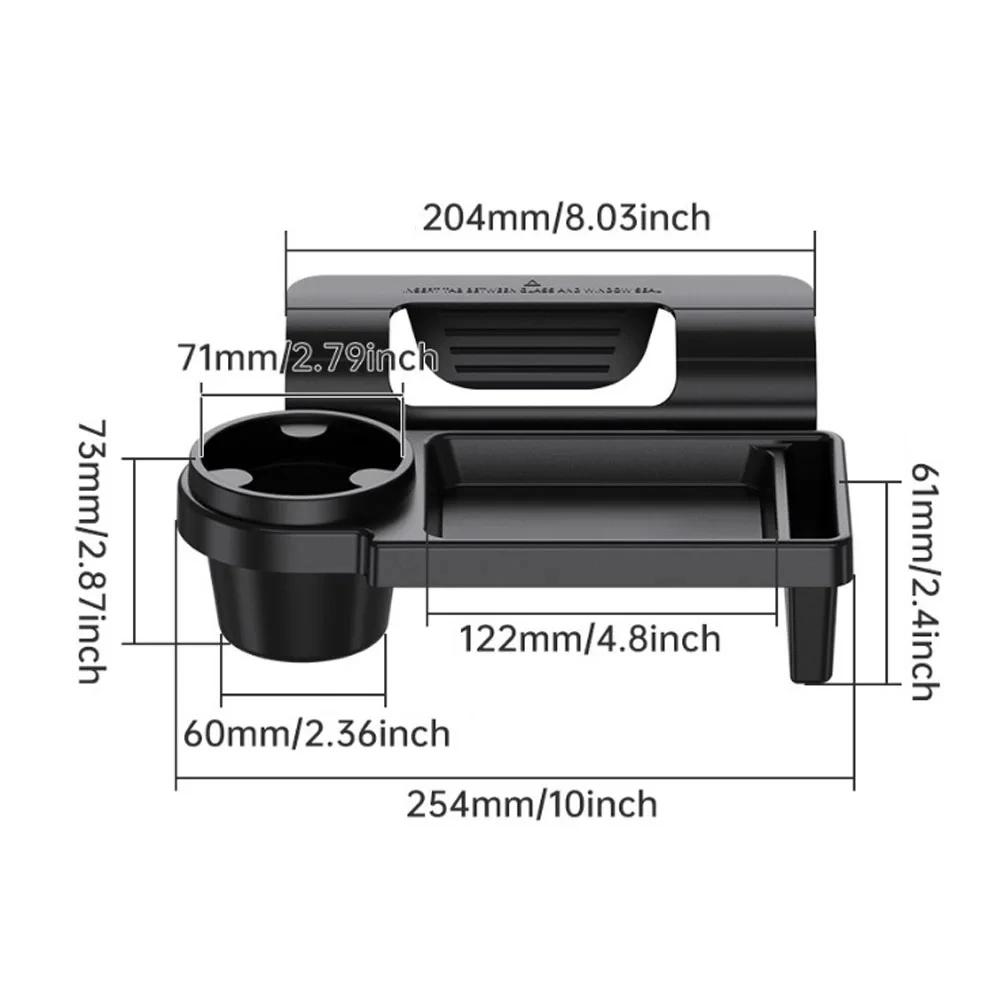 Multifunctional Car Organizer Box Side Door Window Storage Pocket Hanging Storage Rack with Cup HolderAuto Interior Accessories