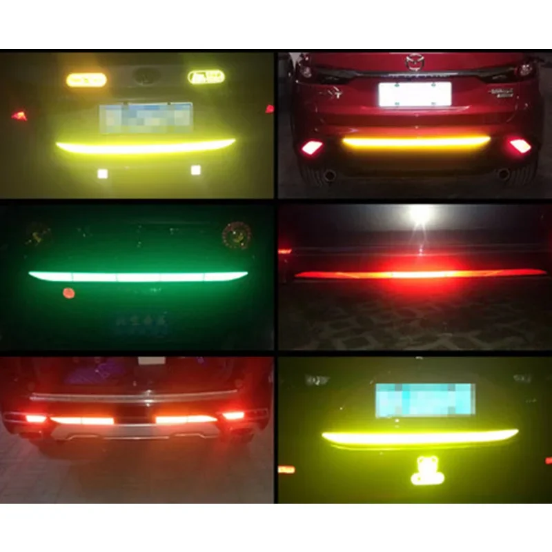 5PCS รถสติกเกอร์สะท้อนแสงเทปความปลอดภัย Anti Collision Warning สติกเกอร์สะท้อนแสงสําหรับรถยนต์ Trunk
