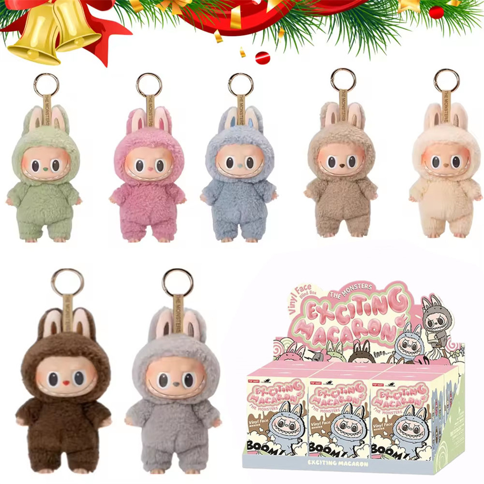 Em estoque quente anime figura labubu caixa cega brinquedo série pingente boneca modelo brinquedo kawaii monstro réplica chaveiro brinquedo presente de aniversário