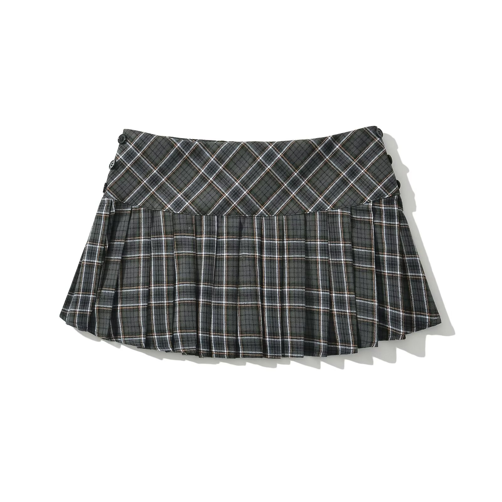 Minifaldas de verano para mujer, faldas a cuadros de moda coreana vintage para mujer, faldas y2k, faldas a cuadros verdes plisadas, estilo preppy