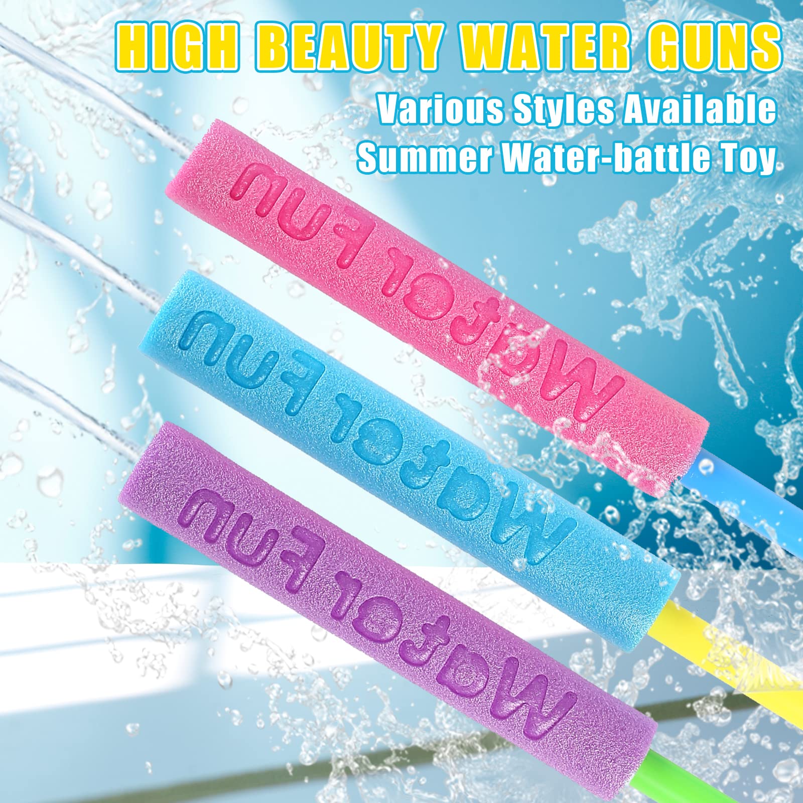 10 Packs Waterpistool Voor Kinderen Zomer Schuim Waterpistool Speelgoed Water Squirter Soaker Blaster Buitenzwembad Beach Games Speelgoed