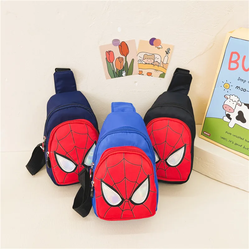 Disney Marvel nowa dziecięca plecak na ramię Spiderman wzór torba o dużej pojemności casualowa torba dla chłopców studenckich