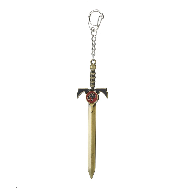 ขายร้อนอะนิเมะ Thundercat ดาบพวงกุญแจผู้ชายอาวุธรุ่น Key CHAIN Keyrings รถอุปกรณ์เสริมของที่ระลึกของขวัญ