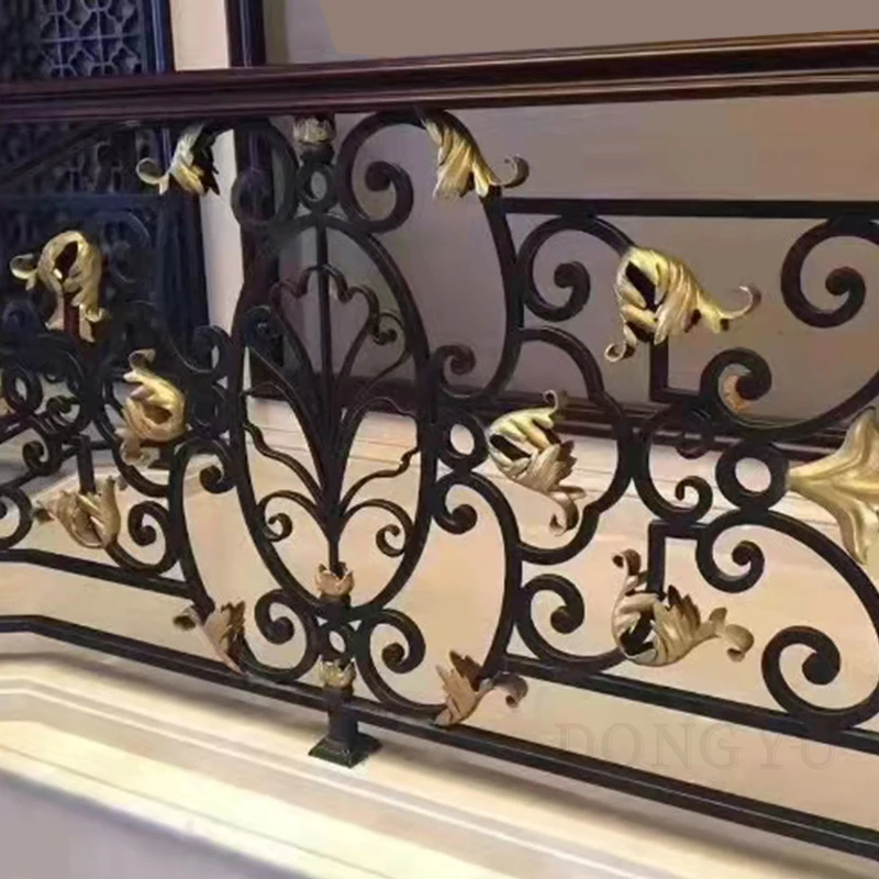 Simple design clear color black frameless glass aluminum handrails balustrade for staircase