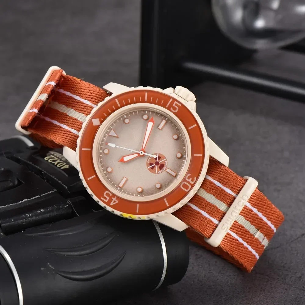 Luksusowy minimalistyczny męski zegarek sportowy na rękę 2025, modny zegarek męski z nylonowym paskiem, retro analogowy zegarek kwarcowy z datownikiem, Reloj Hombre A+