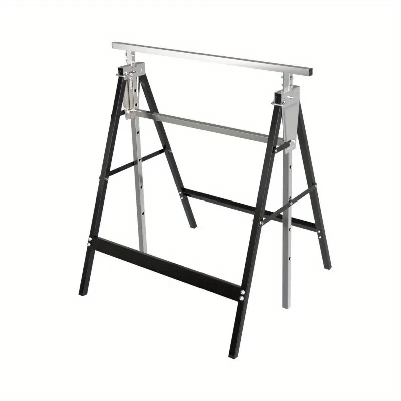 Soporte de elevación de hierro desmontable, plegable, ajustable en altura, 200KGS, marco de soporte de caballito de sierra, banco de trabajo de carpintería, mesa de sierra de operación
