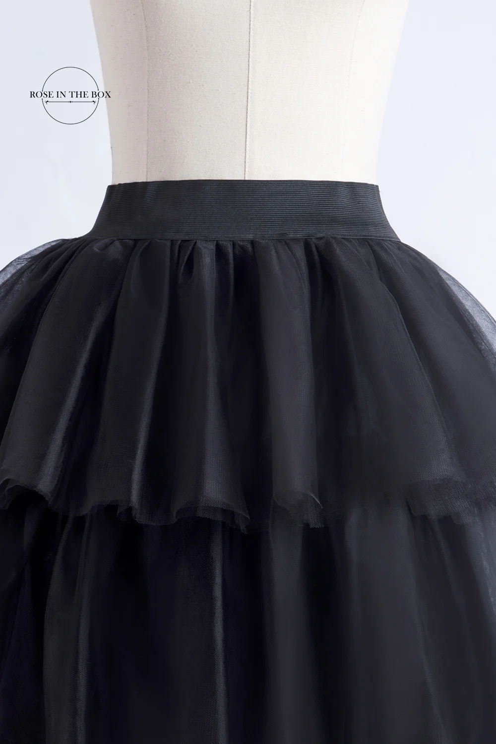 Faldas tutú largas altas y bajas para mujer, falda de fiesta de boda para ocasiones especiales de princesa esponjosa en capas de tul con cintura elástica