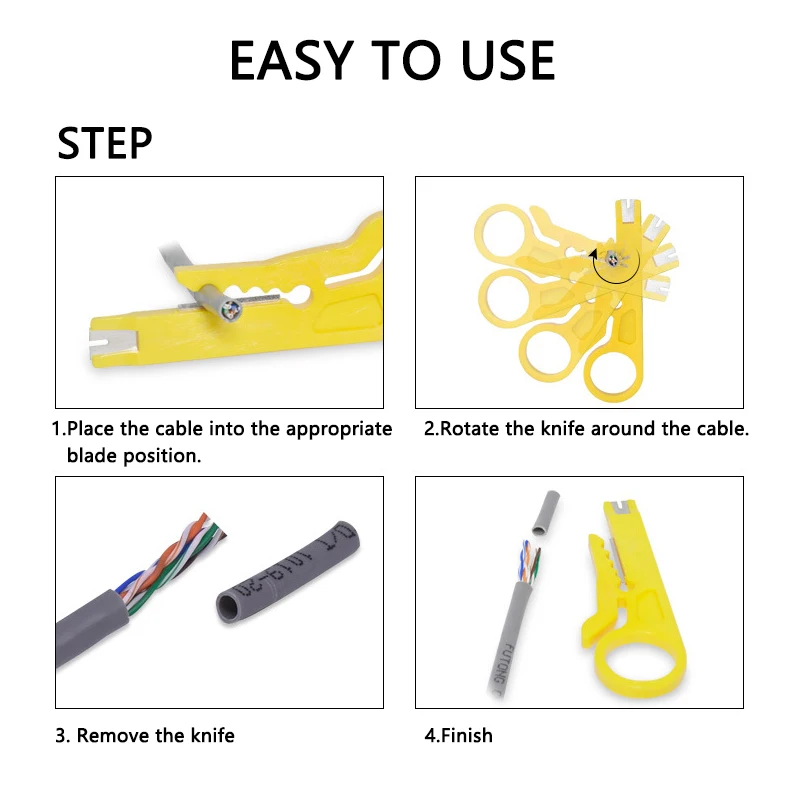 1 Dây Vũ Nữ Thoát Y Dao Crimper Kìm Uốn Công Cụ Cáp Tước Dao Cắt Dây Đa Dụng Cụ Cắt Dây Đa Năng Dụng Cụ Cầm Tay