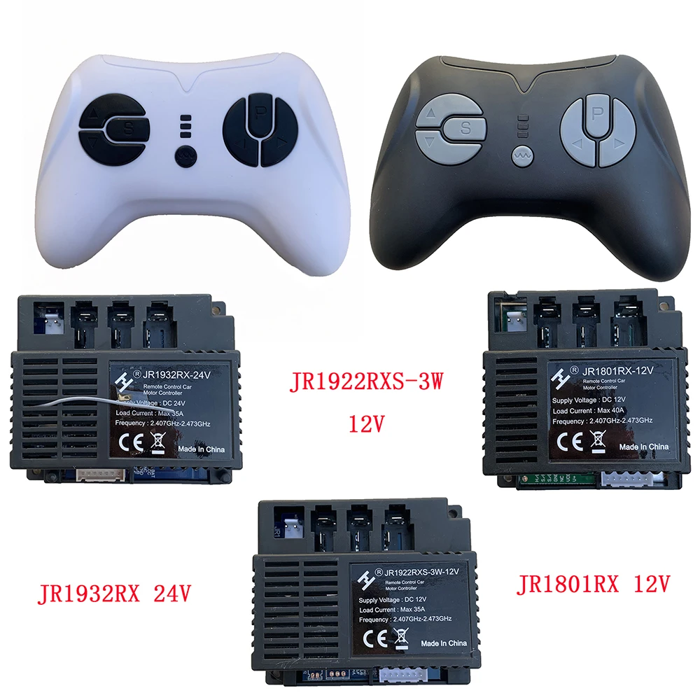 12V 24V JR1922RXS-3W JR1801RX JR1932RX 2.4G BluetoothKids Control remoto de energía en el coche, receptor (opcional)