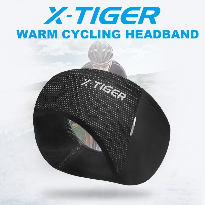 X-TIGER gorros de ciclismo para deportes al aire libre, diadema de ciclismo a prueba de viento para invierno, gorro para mantener el calor, equipo de bicicleta de lana, calentador de orejas