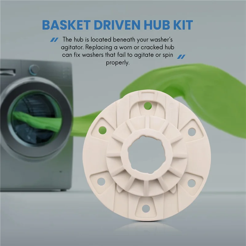 BABQ W10528947 Washer Basket Driven Hub Kit - Replacement for Whirlpool Washing Machine