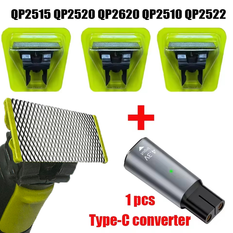 Klinge + GESCHENK Kamm Haarschneider Für Eine Klinge Ersatzklinge Bart Rasierer Kopfschneider QP2520 QP2530 QP2630 QP6510 QP6520 QP2523