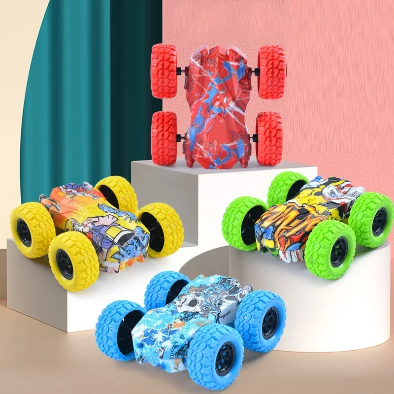 ของเล่นเด็กรถสนุกรถสองด้าน Inertial ความปลอดภัย Anti-collision Anti-Fall เด็ก Anti-Fall รุ่นเลื่อนรถออฟโรด