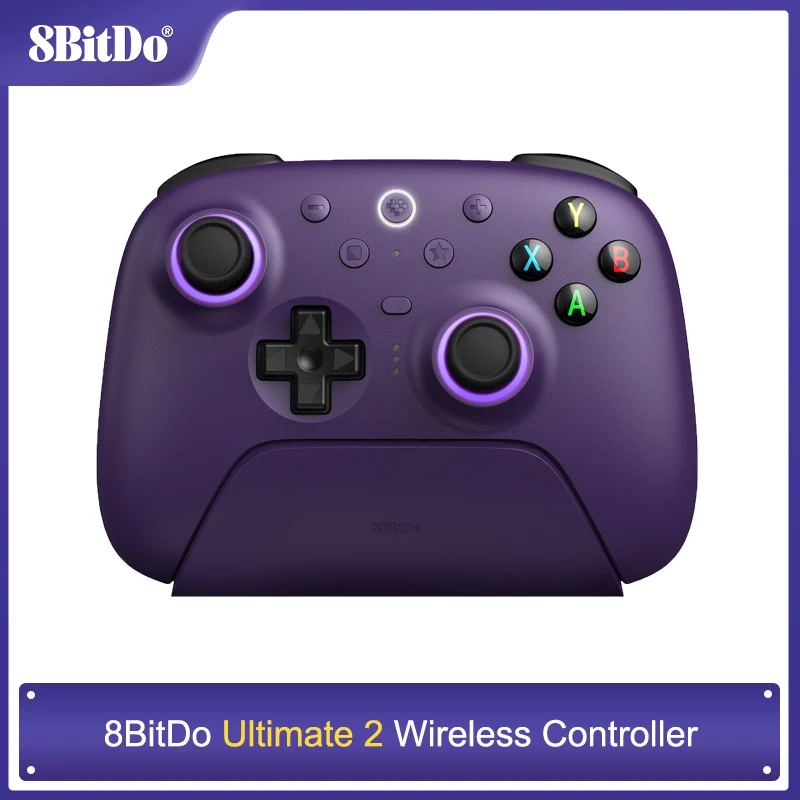 8BitDo Ultimate 2/ Ultimate 2.4G Wireless, TMR/Hall Джойстик-контроллер с зарядной док-станцией для ПК, Windows 10, 11, Android