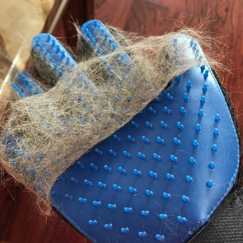 Heet verkoop 1 ST Kat Haar Verwijderen Handschoenen Rubber Huisdier Schoonheid Reiniging Verzorging Effectieve Massage Hond Kammen Drijvende Borstel 6 Kleur