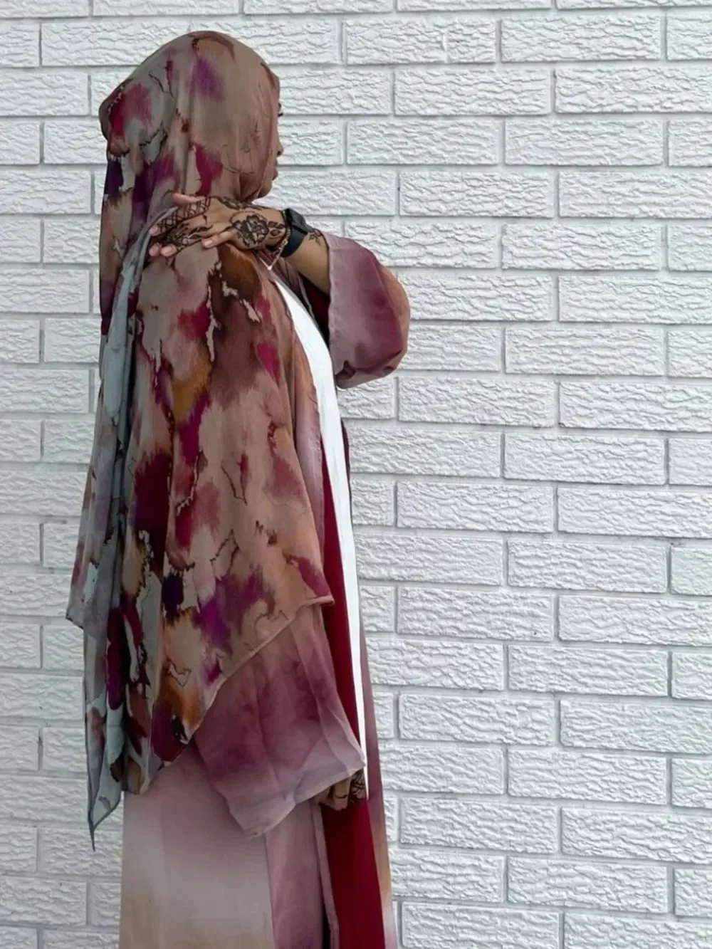 Nueva bufanda Hijab con estampado Floral de acuarela, bufandas largas y suaves transpirables a la moda, pañuelo para la cabeza con estampado de Cachemira, chal Hijab musulmán