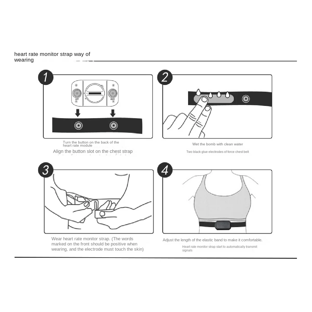 Newest Heart Rate Belt Chest Strap for Coospo Polar Wahoo Garmin Mount Heart Rate Sensor Monitor Elastic Soft Strap Band Blue