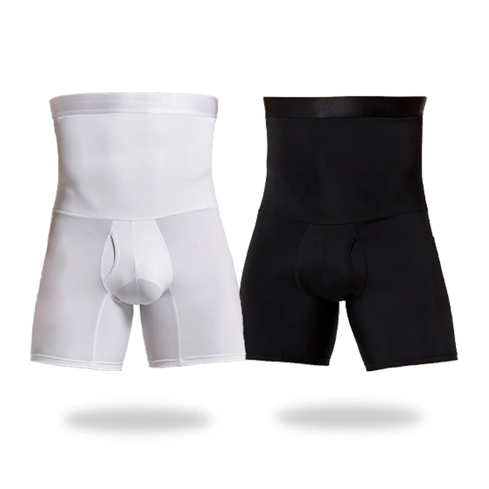 Pantaloncini contenitivi per la pancia da uomo Body Shaper Compressione Vita alta Trainer Pancia Controllo della pancia Dimagrante Shapewear Boxer Intimo Fajas