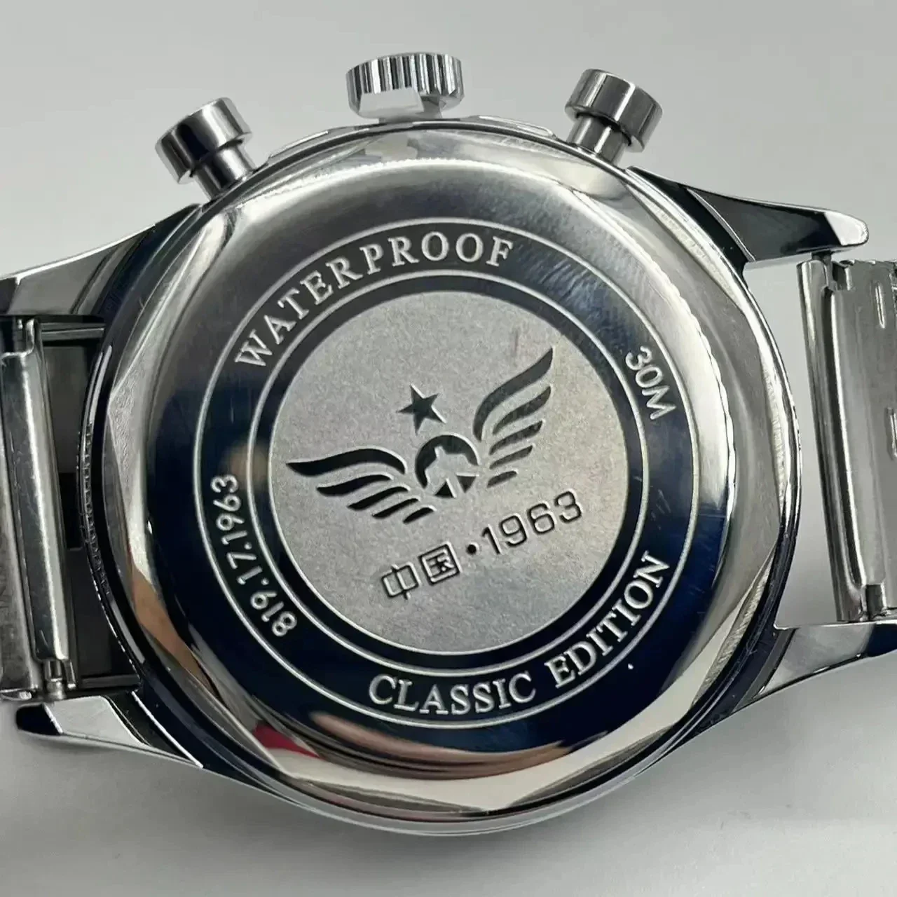 Relógios masculinos 1963 piloto relógio automático 42mm à prova dwaterproof água retro quartzo cronógrafo vestido vintage relógio