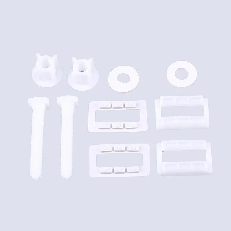 Bộ 1 Nắp Bồn Cầu Nhựa Trắng Vệ Sinh Bản Lề Bu Lông Ốc Vít Cố Định Lắp Bộ Nhà Tắm Một Phần Với Các Loại Hạt Và Chất Lượng Cao máy Rửa Dụng Cụ
