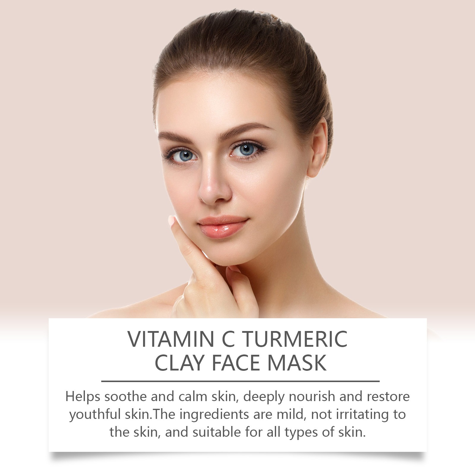 Maschera viso esfoliante alla vitamina C Maschera viso esfoliante alla curcuma Migliora i pori Maschera viso per la pulizia profonda Applicare la maschera facciale