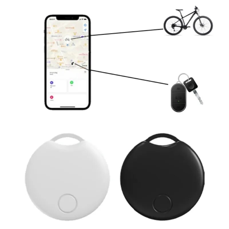 ตัวติดตาม GPS บลูทูธสำหรับเปลี่ยนแท็กอากาศผ่าน Apple ค้นหาตัวหาตำแหน่งกระเป๋าขวดกระเป๋าเงินใส่บัตรกุญแจจักรยาน MFI Smart itag