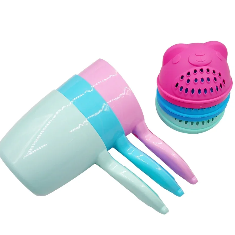 Cute Cartoon Baby Cuffie da bagno Toddle Shampoo Cup Bambini Costume da bagno Bailer Baby Shower Cucchiai Bambino Lavaggio dei capelli Tazza Strumento da bagno per bambini